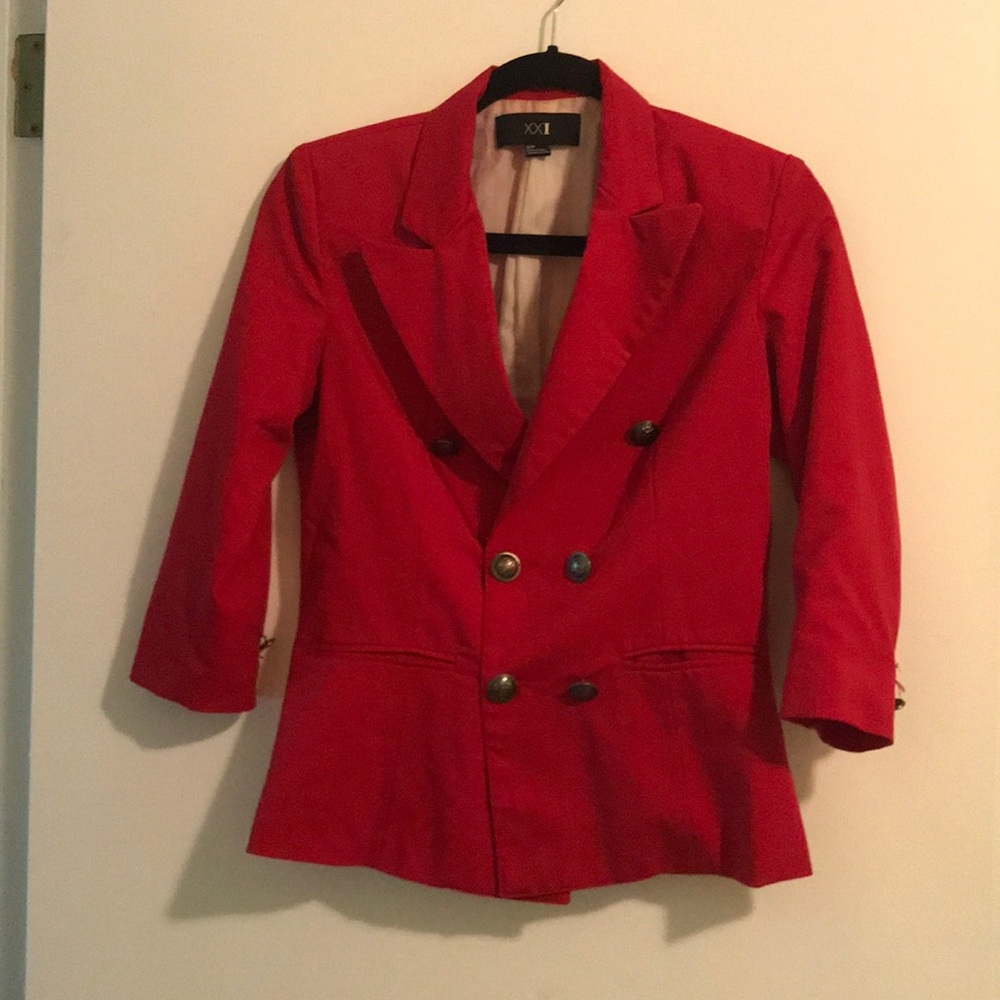 Red 21 blazer
